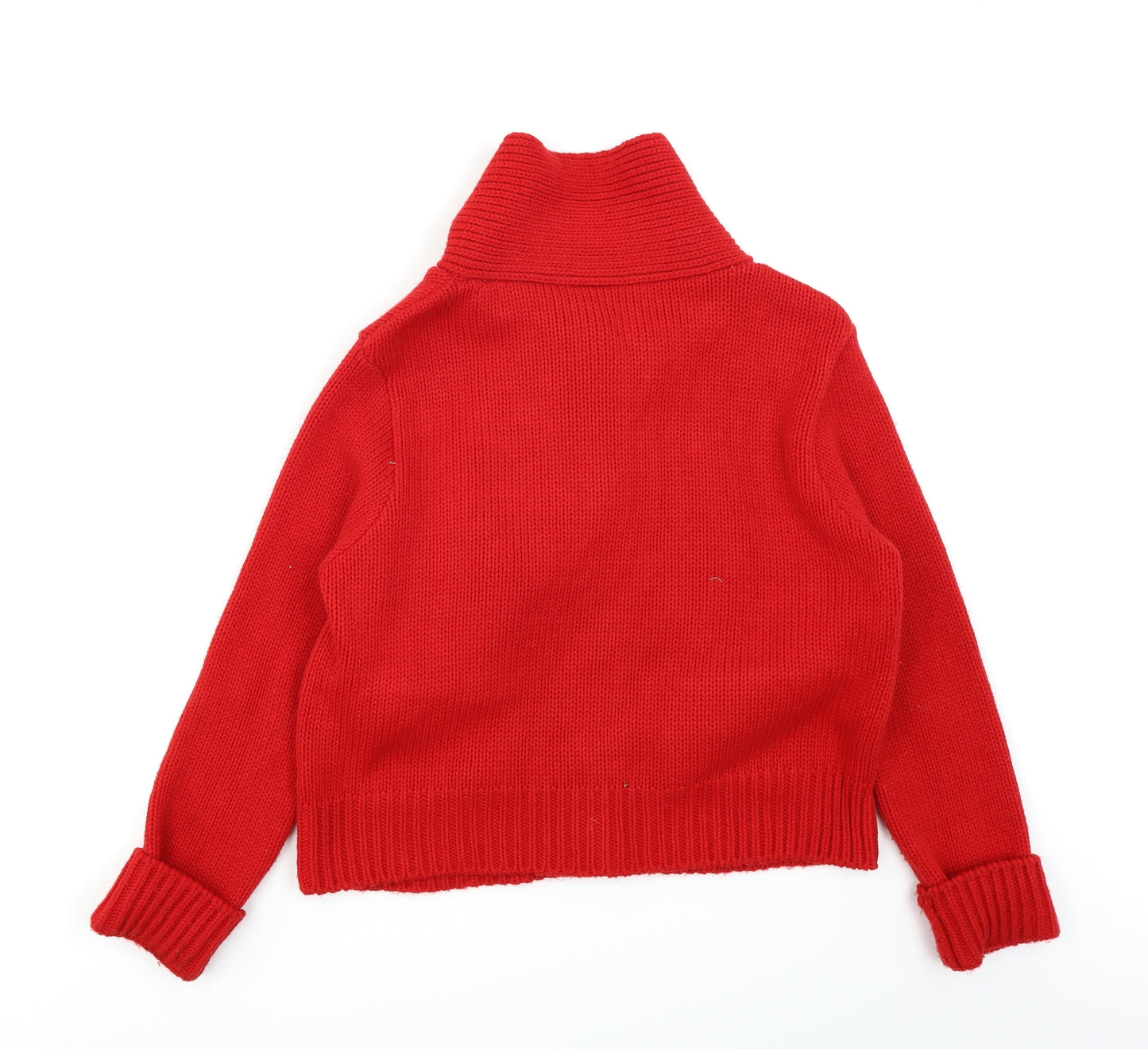 George Womens Red   Cardigan Jumper Size 18  - Attached Scarf