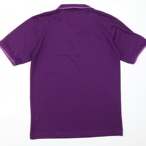 Dimesions Mens Purple    Polo Size S  - Anchor