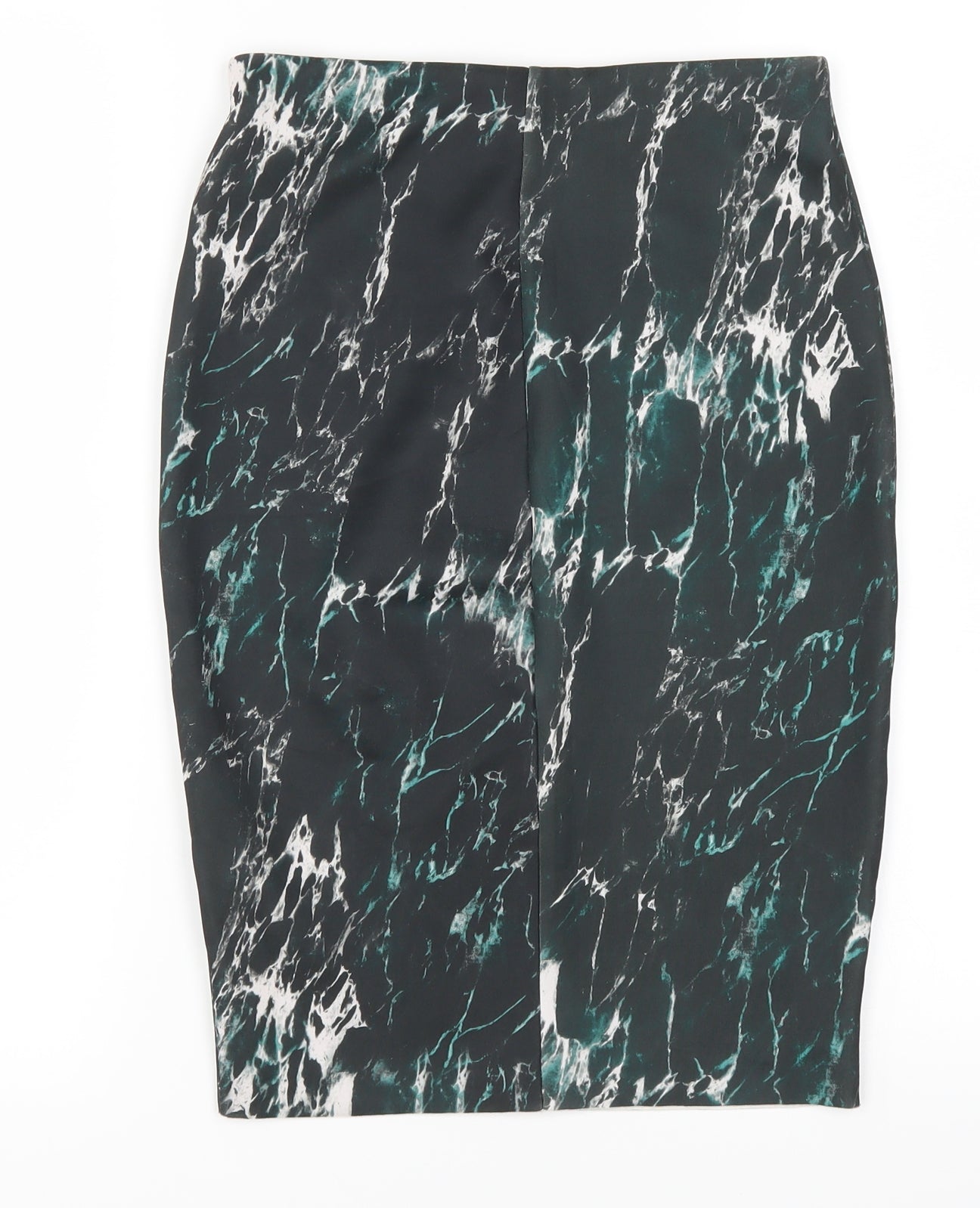 Zara Womens Green   Straight & Pencil Skirt Size S  - Marble Effect