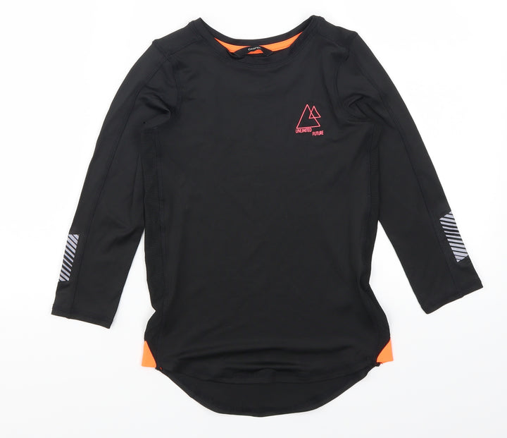 George Boys Black Basic T-Shirt Size 5-6 Years - Unlimited Future