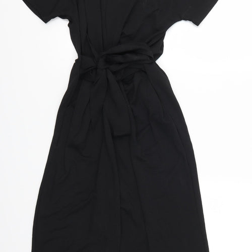 NEXT Womens Black   Jumpsuit One-Piece Size 8 L19 in