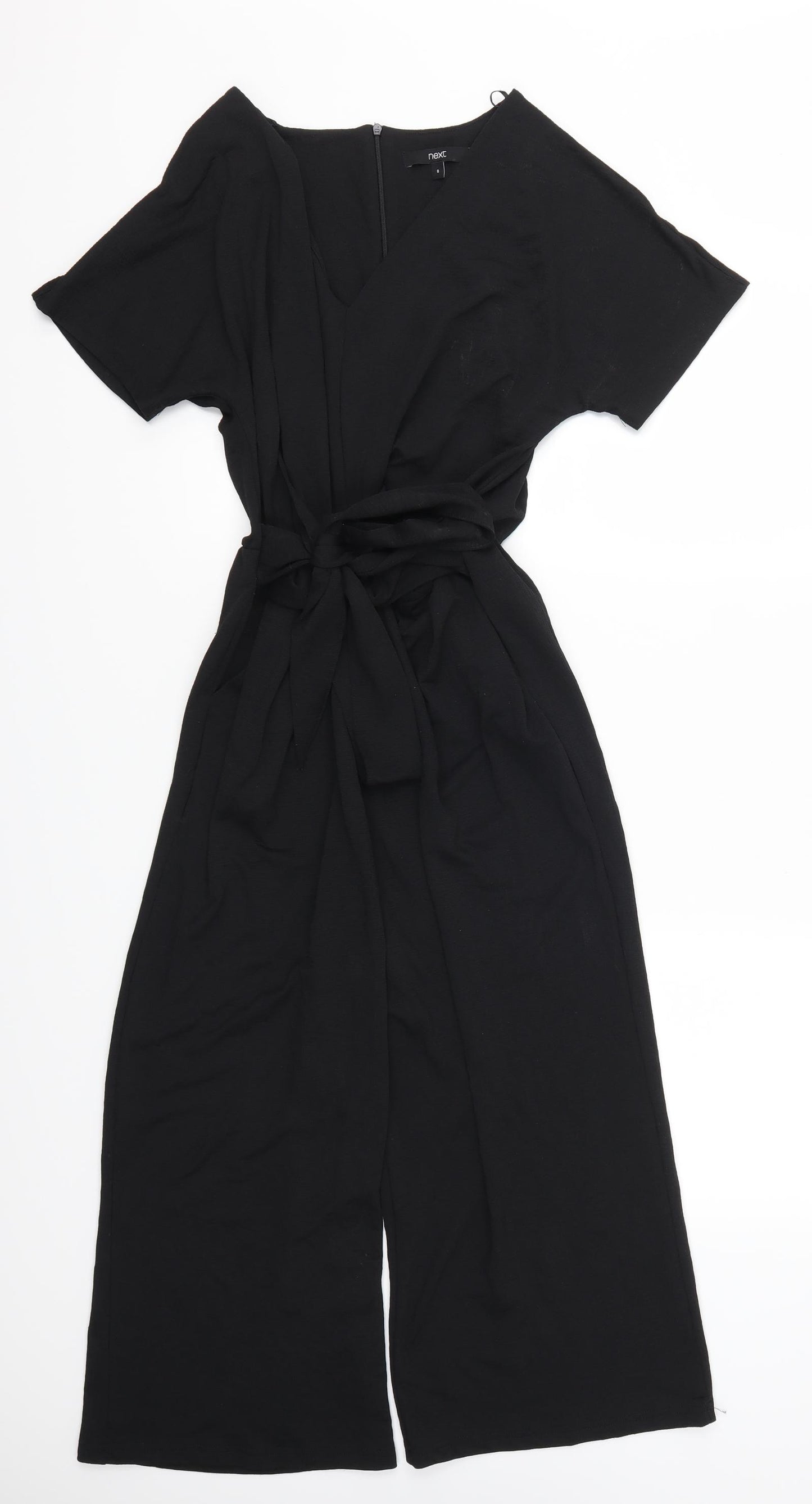 NEXT Womens Black   Jumpsuit One-Piece Size 8 L19 in