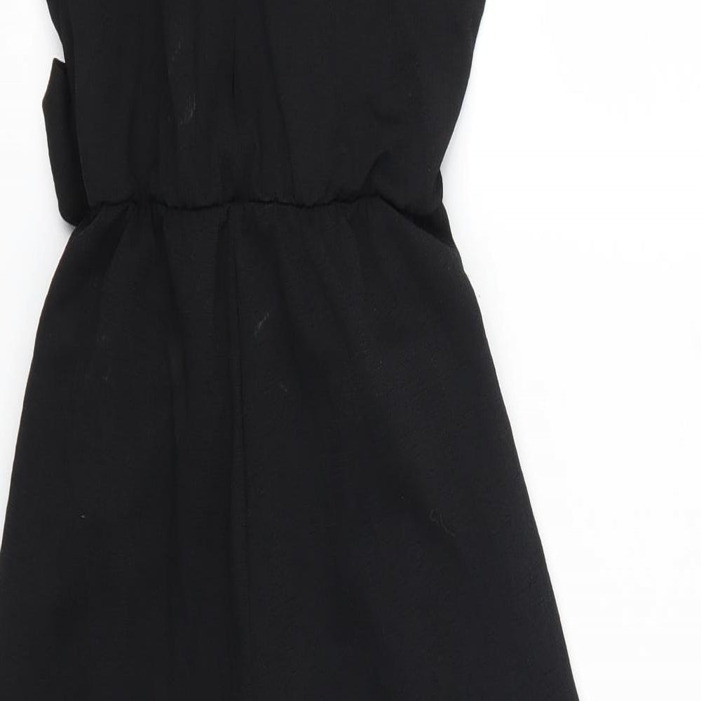 NEXT Womens Black   Jumpsuit One-Piece Size 8 L19 in