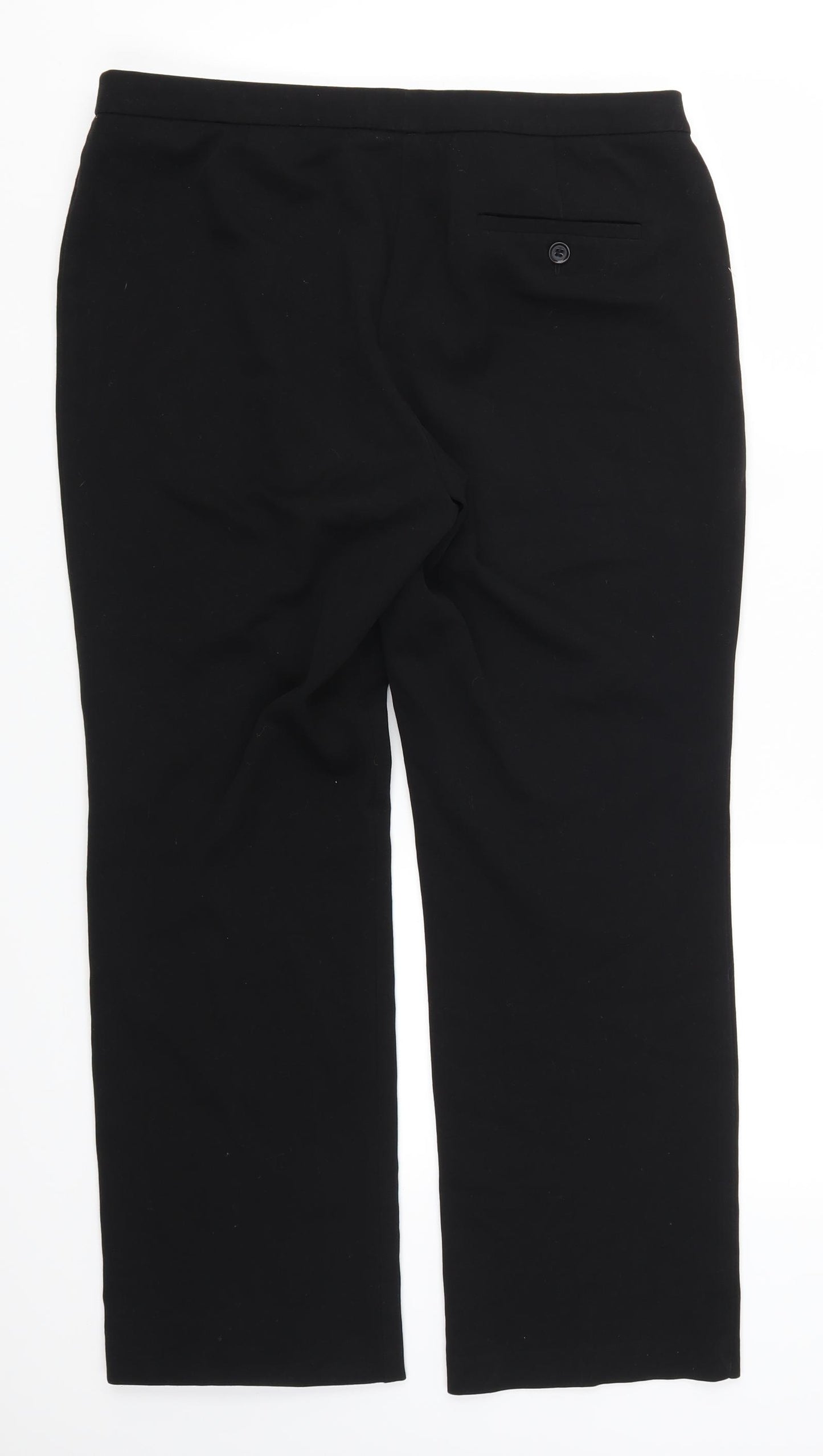 Marks and Spencer Womens Black   Trousers  Size 14 L26 in