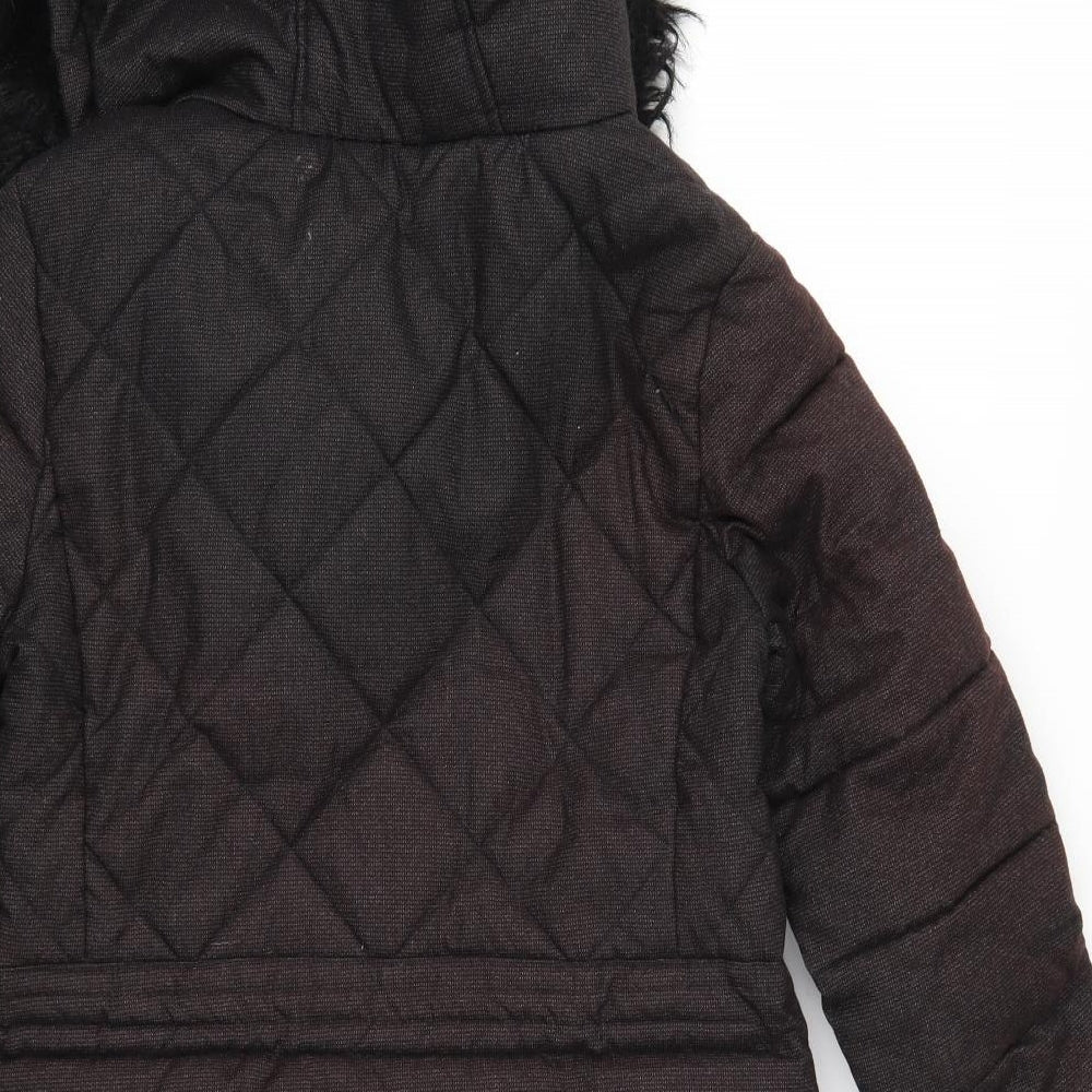 Camaïeu Womens Brown   Parka Coat Size 8