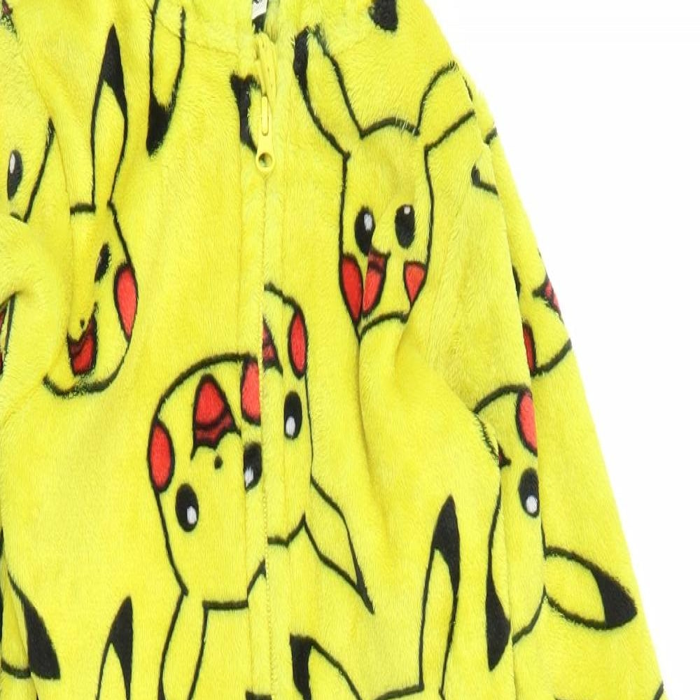 George Boys Yellow Solid   Bodysuit Size 8-9 Years  - Pikachu Pokemon