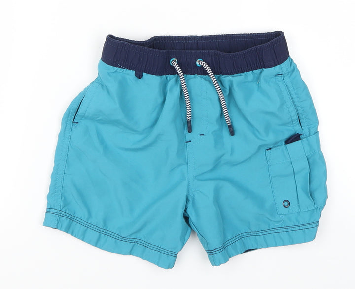 F&F Boys Blue Bermuda Shorts Size 6-7 Years