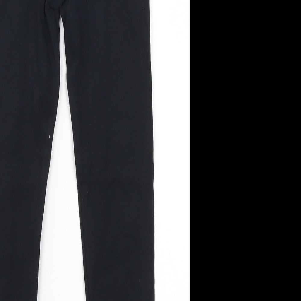 F&F Girls Black   Carrot Trousers Size 5-6 Years