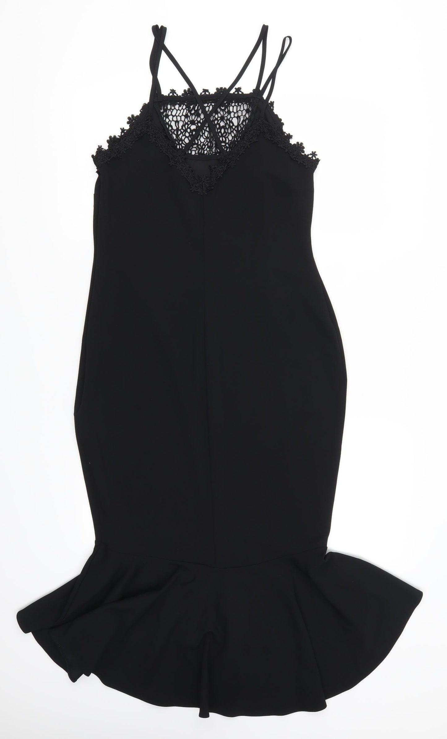 NEXT Womens Black  Lace Fit & Flare  Size 14