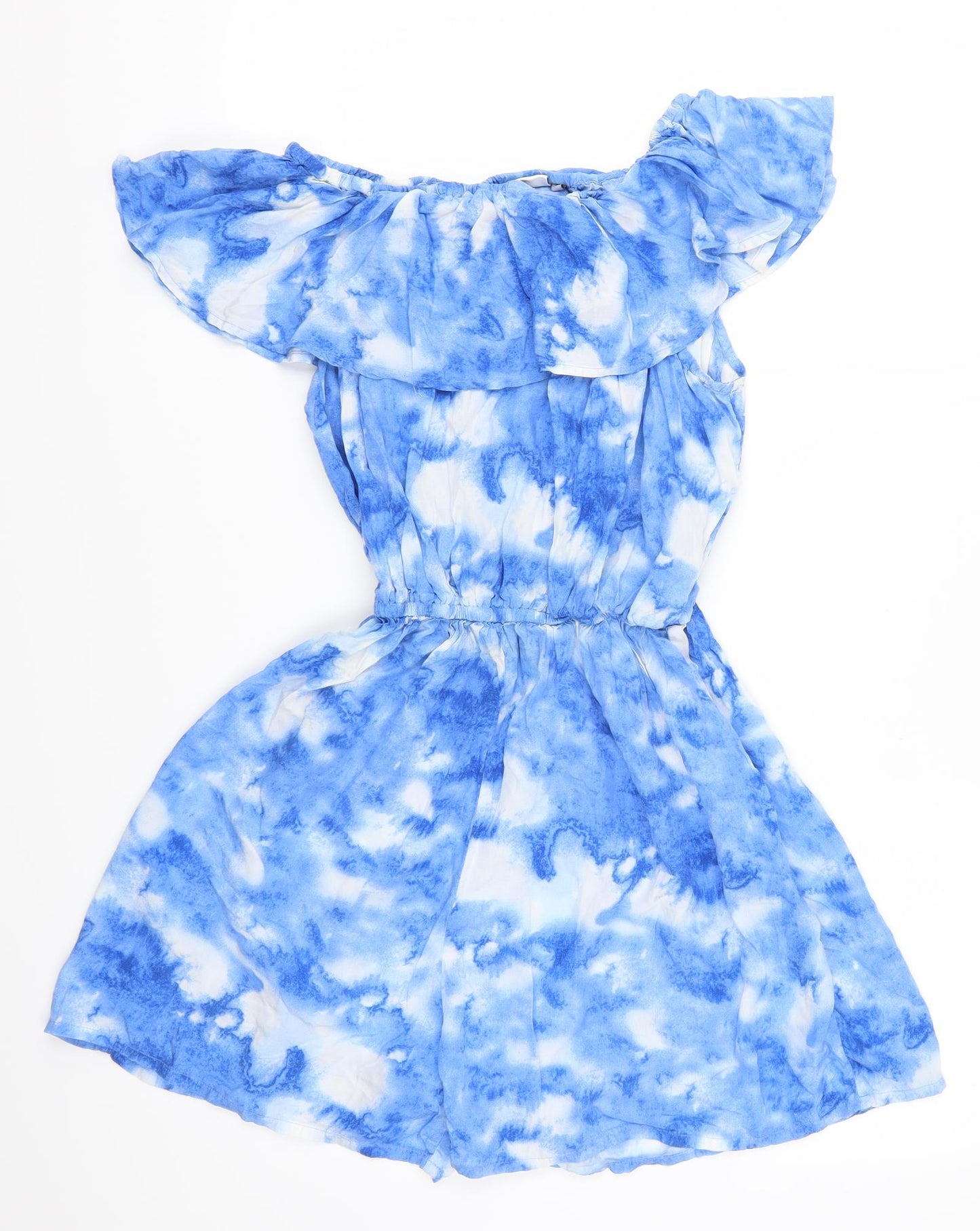 NEXT Womens Blue   Playsuit One-Piece Size 14 L5 in - Tie Dye