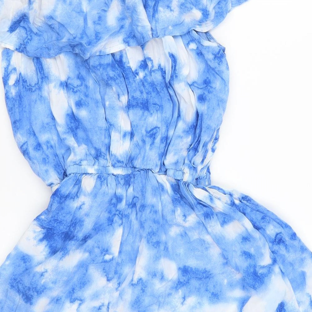NEXT Womens Blue   Playsuit One-Piece Size 14 L5 in - Tie Dye