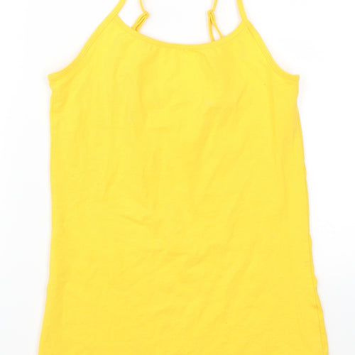 Primark Womens Yellow   Basic Tank Size 6