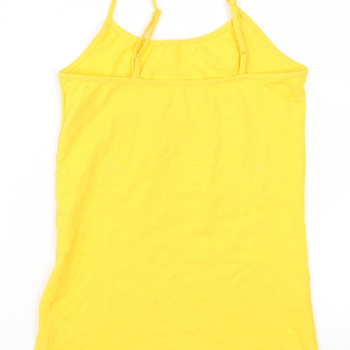Primark Womens Yellow   Basic Tank Size 6