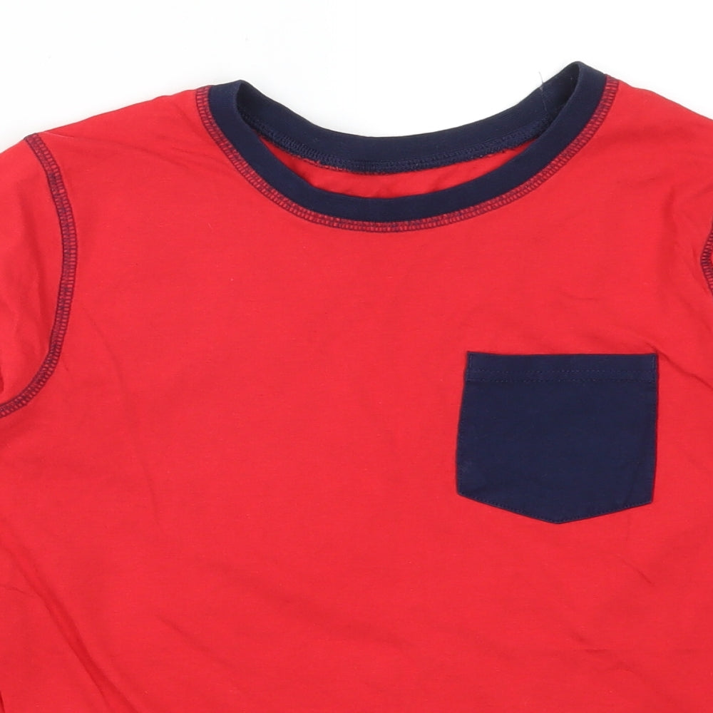 George Boys Red   Basic T-Shirt Size 13-14 Years