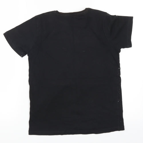 Preworn Boys Black   Basic T-Shirt Size 9-10 Years  - Urban Free Flow NYC