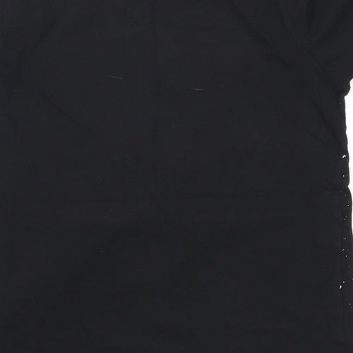 Preworn Boys Black   Basic T-Shirt Size 9-10 Years  - Urban Free Flow NYC