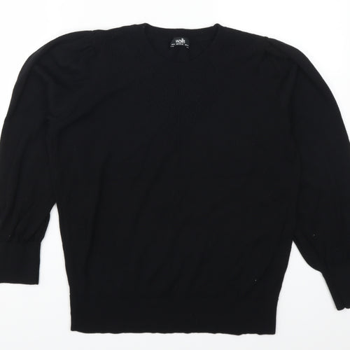 Wallis Womens Black   Pullover Jumper Size M