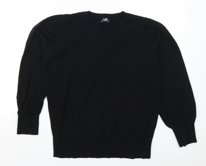Wallis Womens Black Pullover Jumper Size M