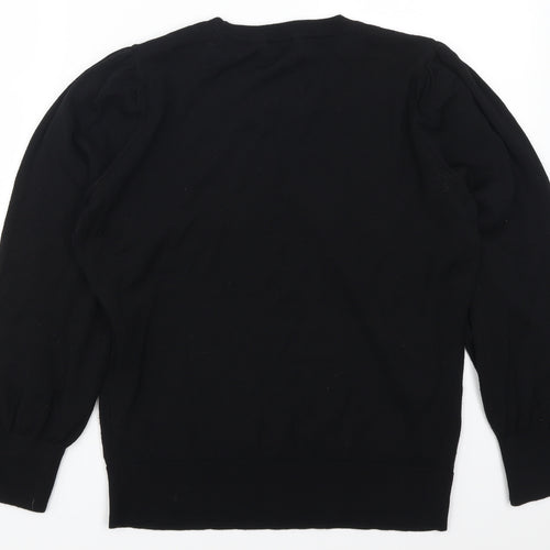 Wallis Womens Black   Pullover Jumper Size M