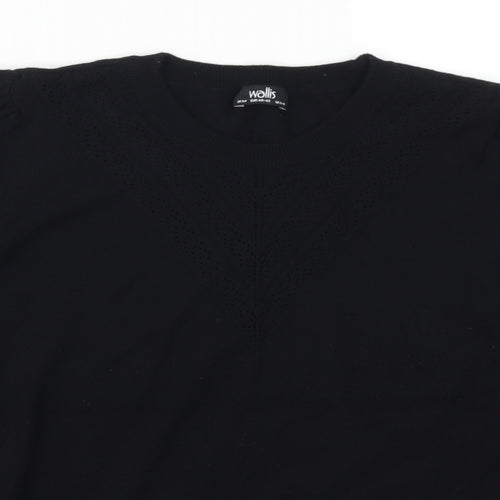 Wallis Womens Black   Pullover Jumper Size M