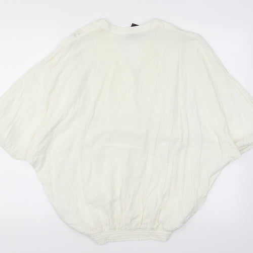 TU Womens White   Basic Blouse Size 10  - Cream