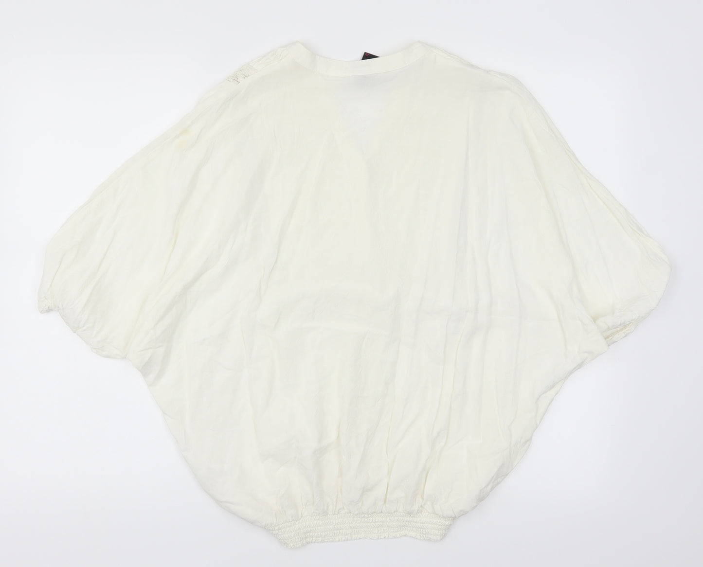 TU Womens White   Basic Blouse Size 10  - Cream