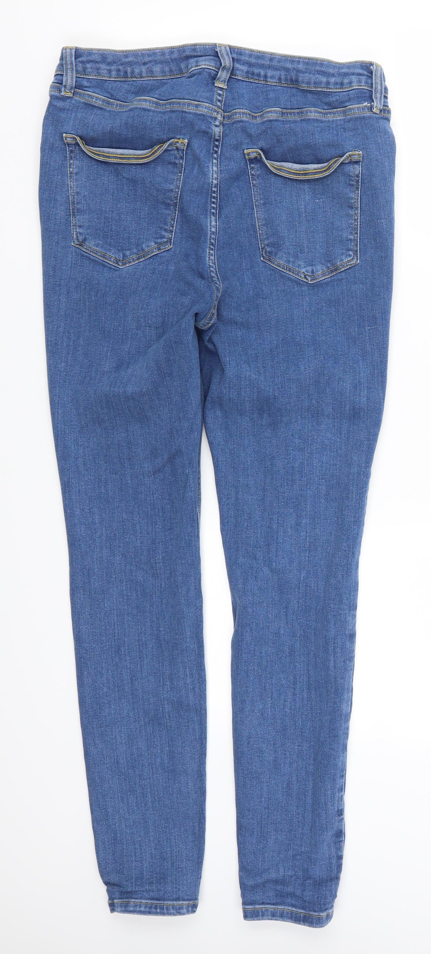 Very Womens Blue  Denim Skinny Jeans Size 14 L27 in