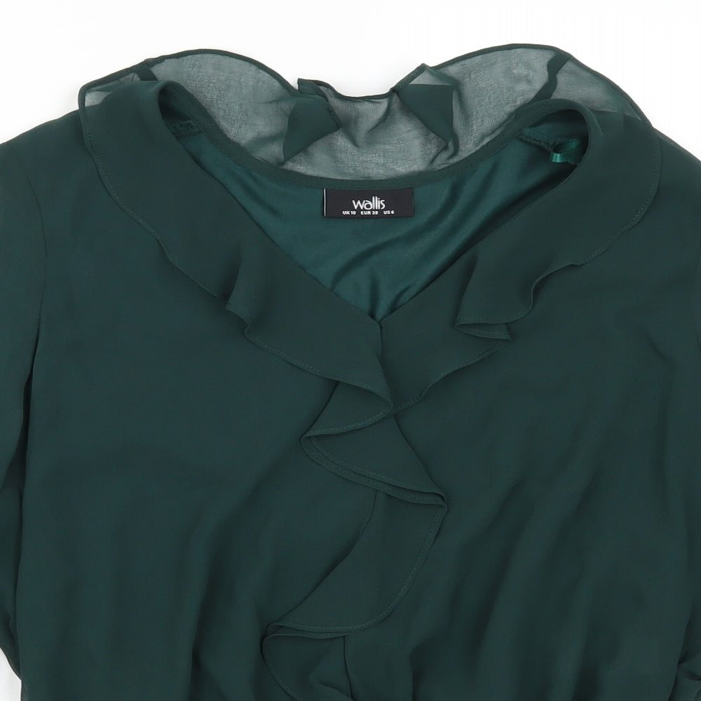 Wallis Womens Green   Basic Blouse Size 10