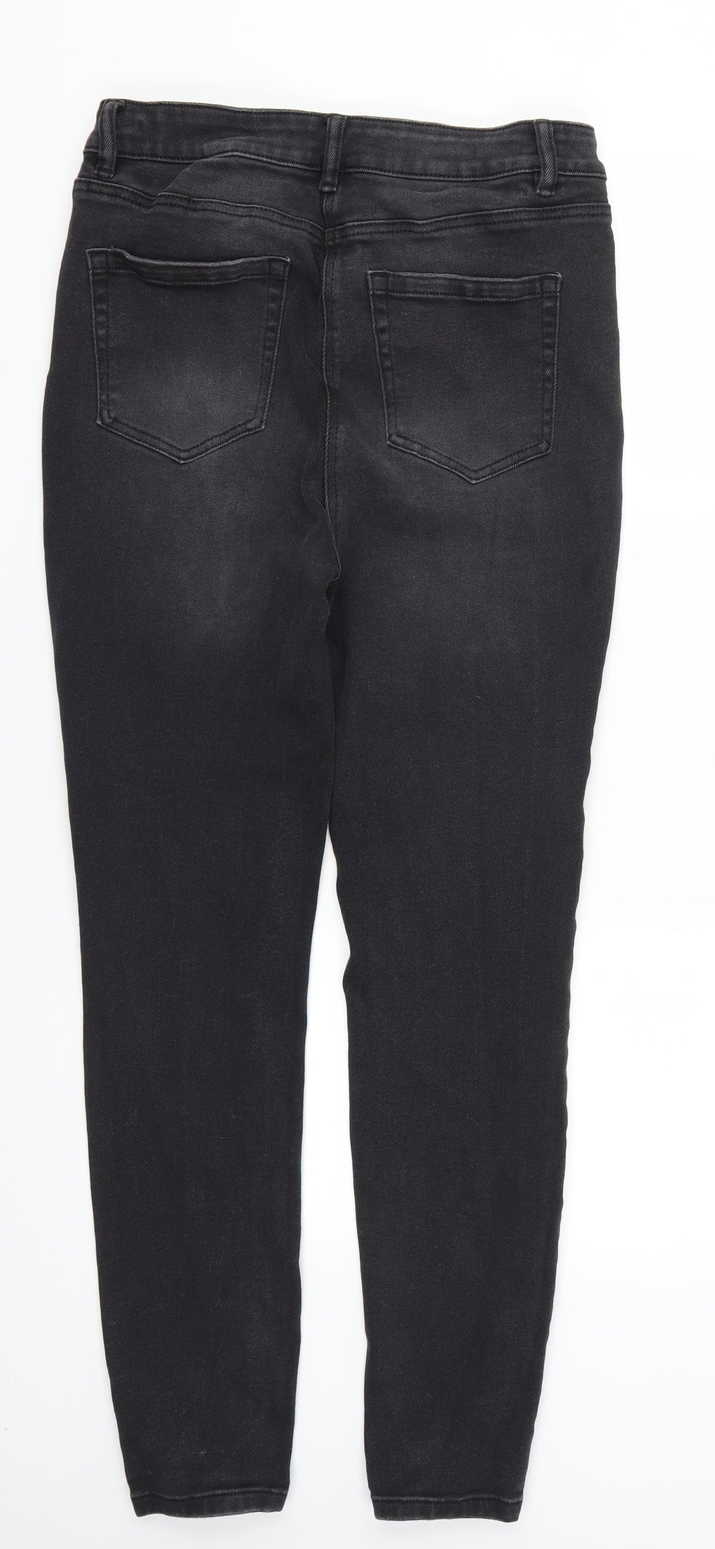 NEXT Womens Grey  Denim Skinny Jeans Size 14 L27 in
