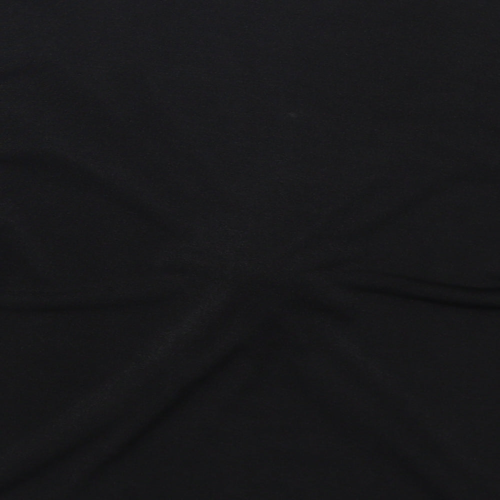 Very Womens Black   Basic T-Shirt Size 12  - Twist Front