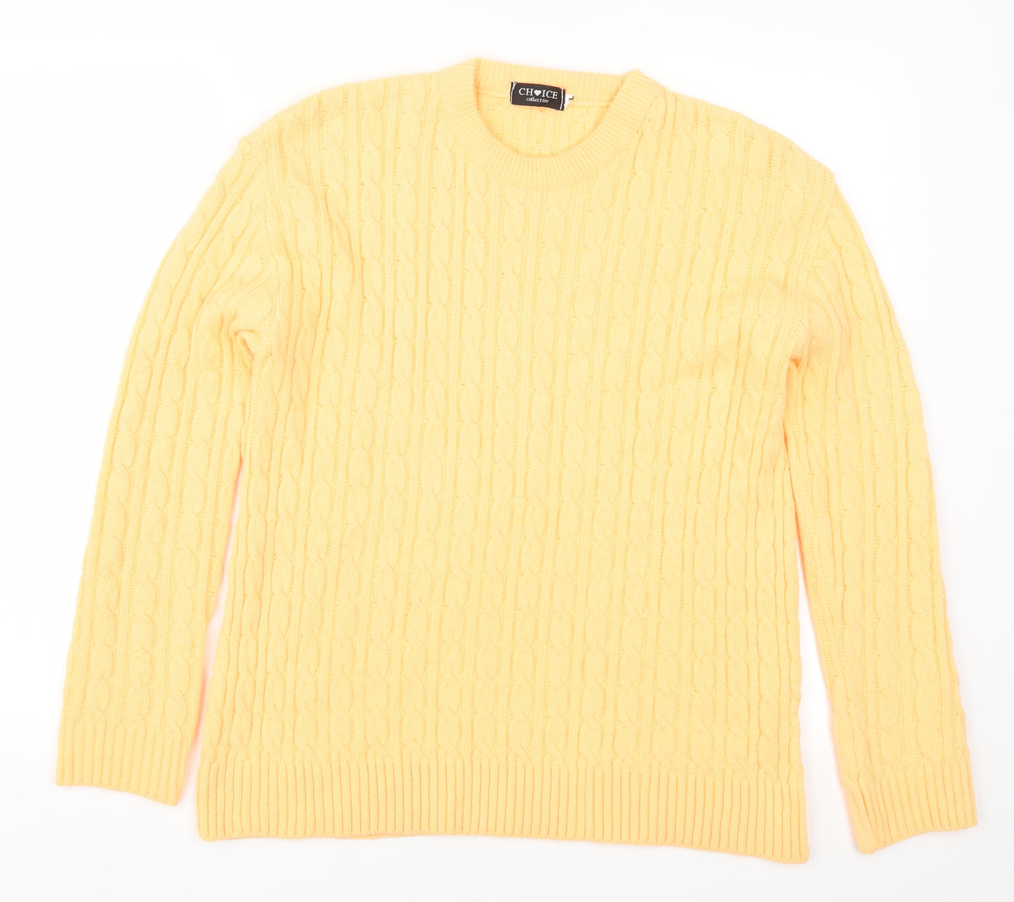 Choice Womens Orange   Pullover Jumper Size L