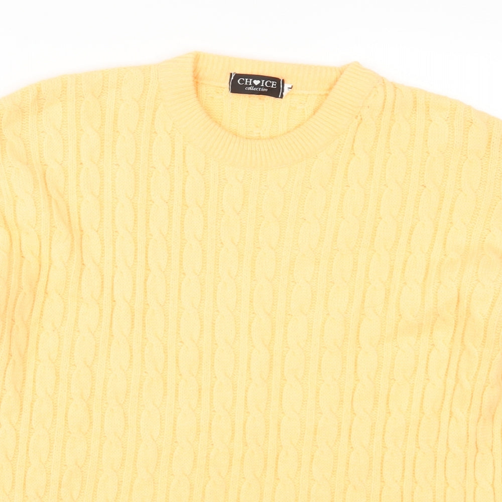 Choice Womens Orange   Pullover Jumper Size L