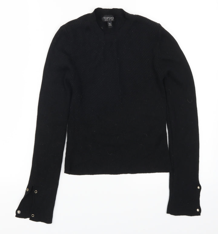 Topshop Womens Black   Pullover Jumper Size 10