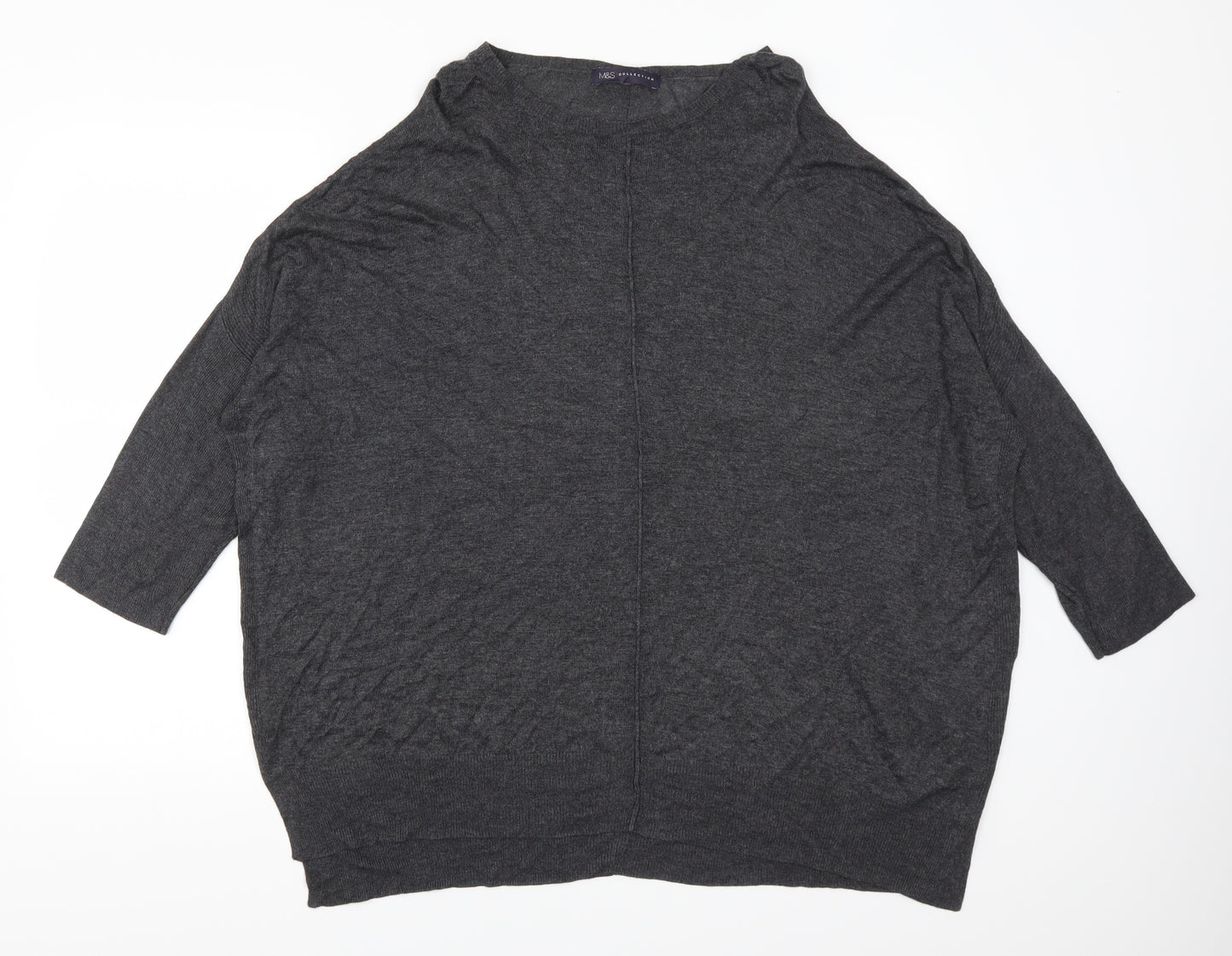 Marks and Spencer Womens Grey   Pullover Jumper Size 18