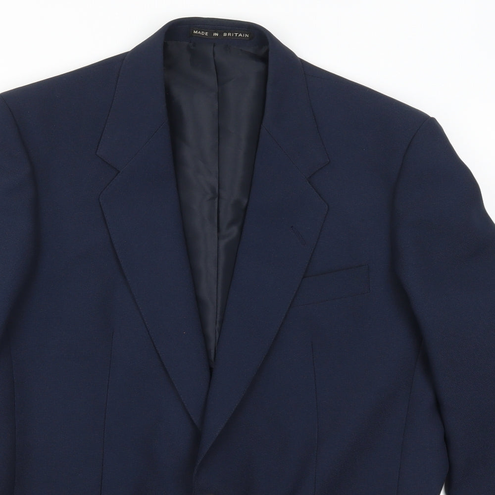 Greenwoods Mens Blue   Jacket Suit Jacket Size 40