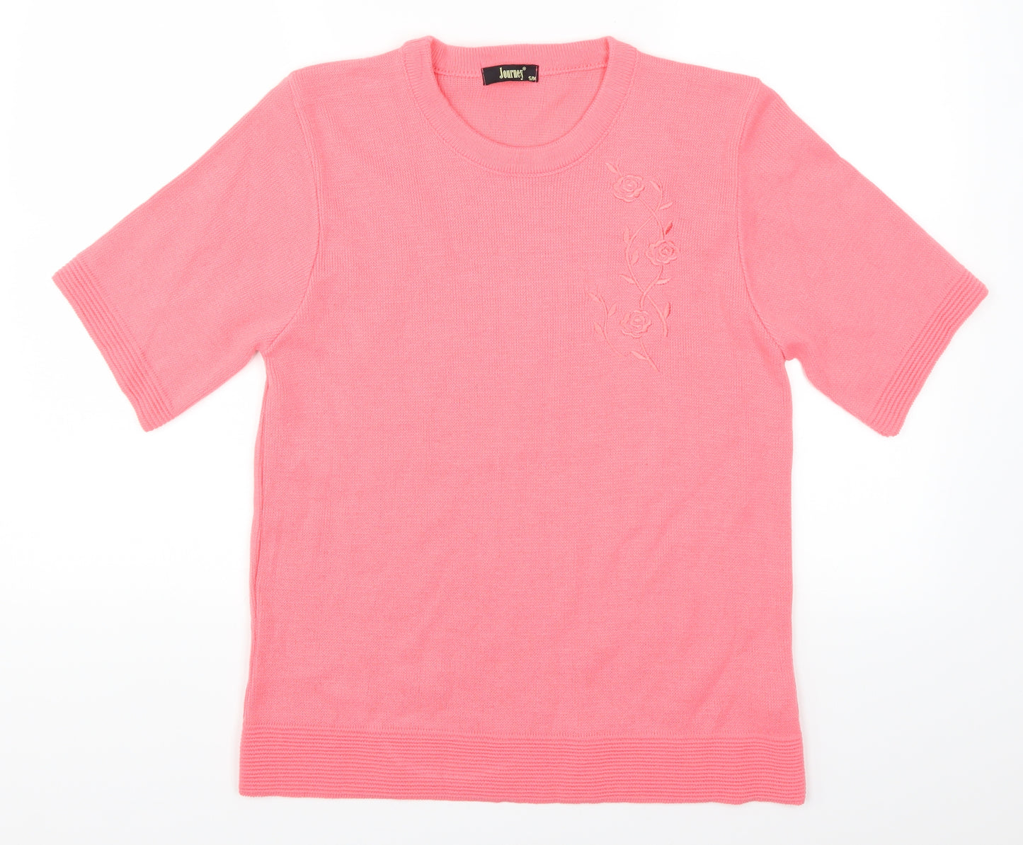 Journey Womens Pink   Pullover Jumper Size S  - Pink Flowers