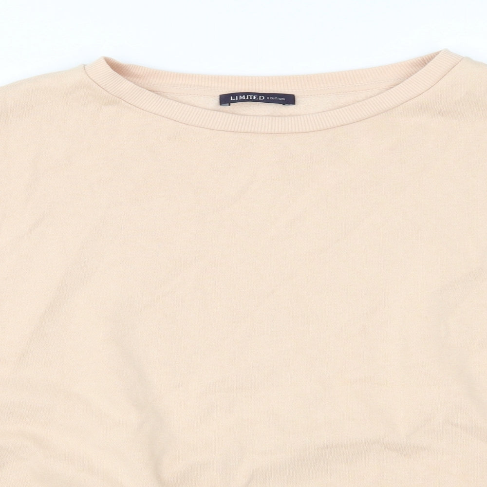 Marks and Spencer Womens Beige Striped  Pullover Sweatshirt Size 12