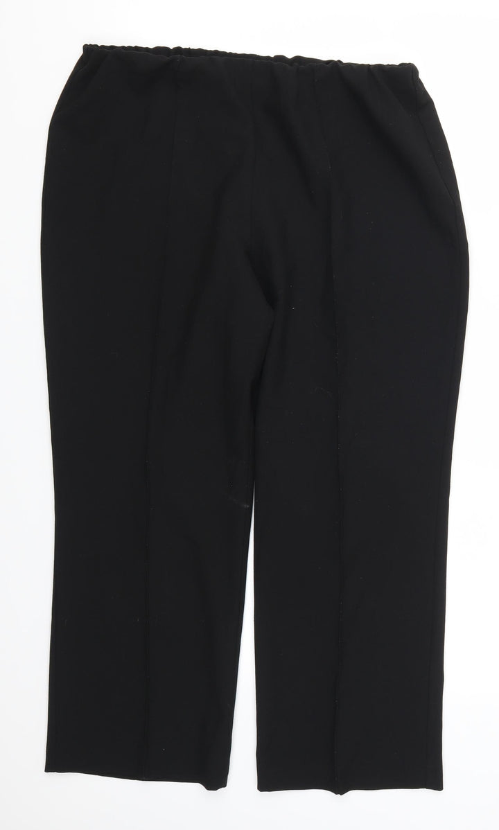 Bonmarché Womens Black Trousers Size 14 L25 in