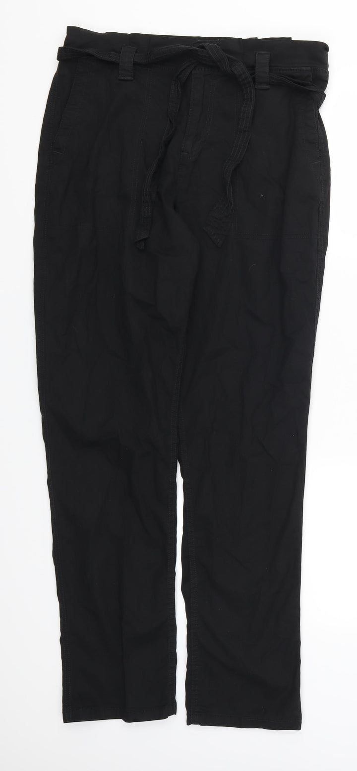 Yessica Womens Black Trousers Size 12 L30 in