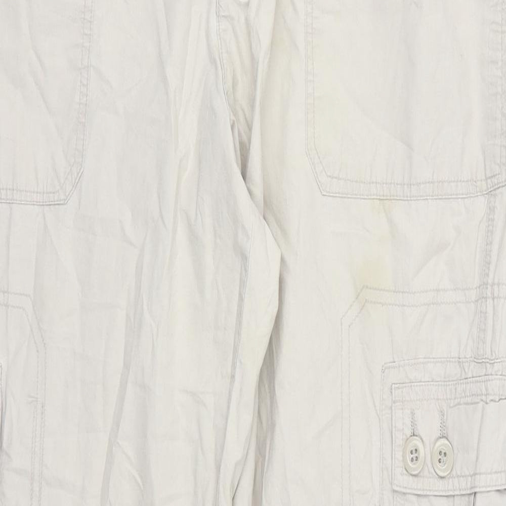 Evie Womens Beige   Cargo Trousers Size 16 L31 in