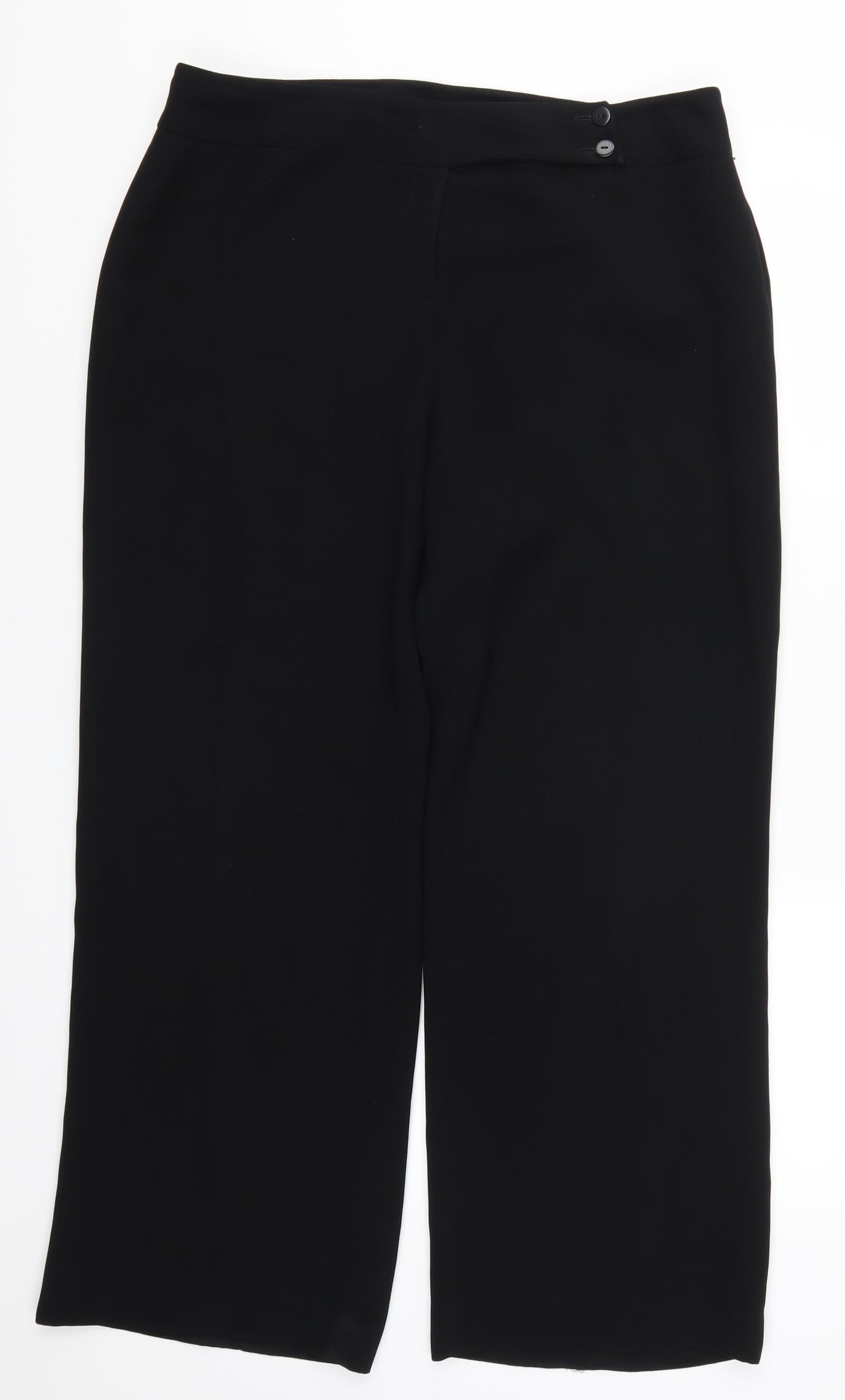Preworn Womens Black   Trousers  Size 34 in L28 in