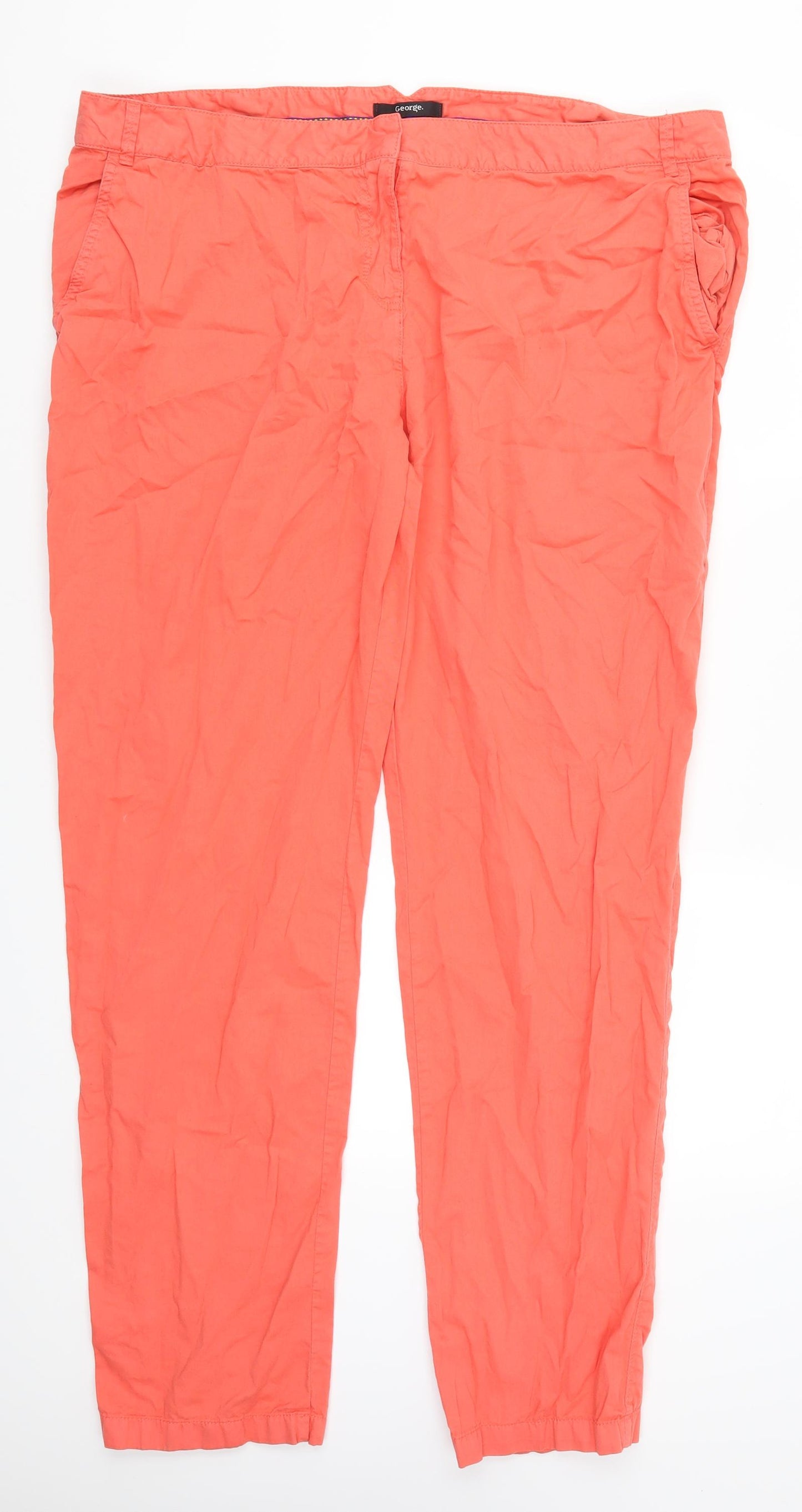 George Womens Pink   Trousers  Size 20 L31 in