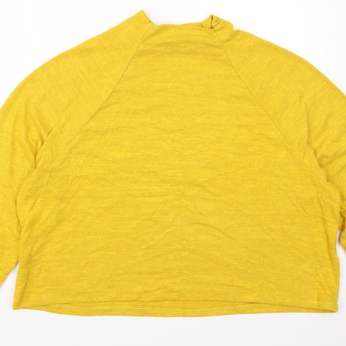 H&M Womens Yellow   Pullover Jumper Size L