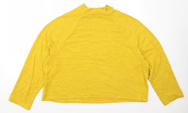 H&M Womens Yellow   Pullover Jumper Size L