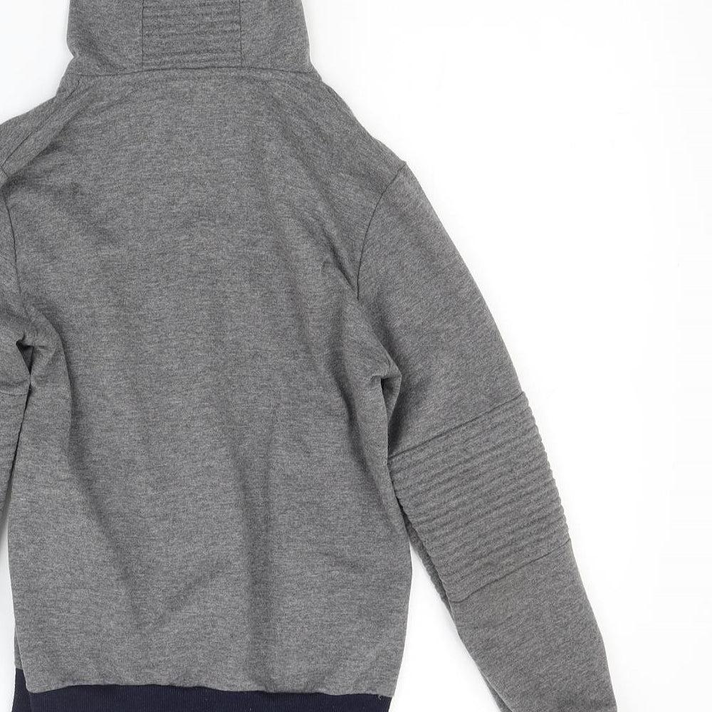 Happy house Boys Grey  Jacquard Full Zip Hoodie Size 10 Years