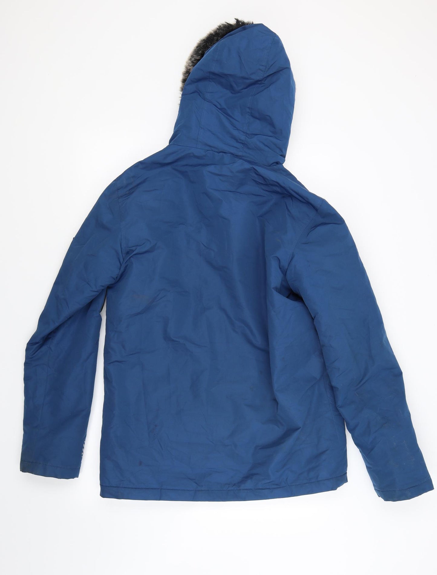Very Boys Blue  Canvas Parka Coat Size 16 Years