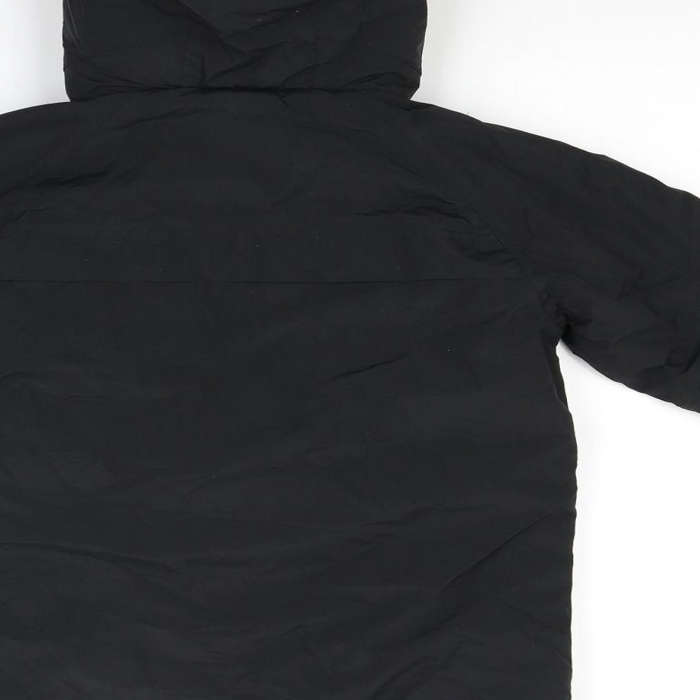 NEXT Boys Black  Canvas Parka Coat Size 7 Years