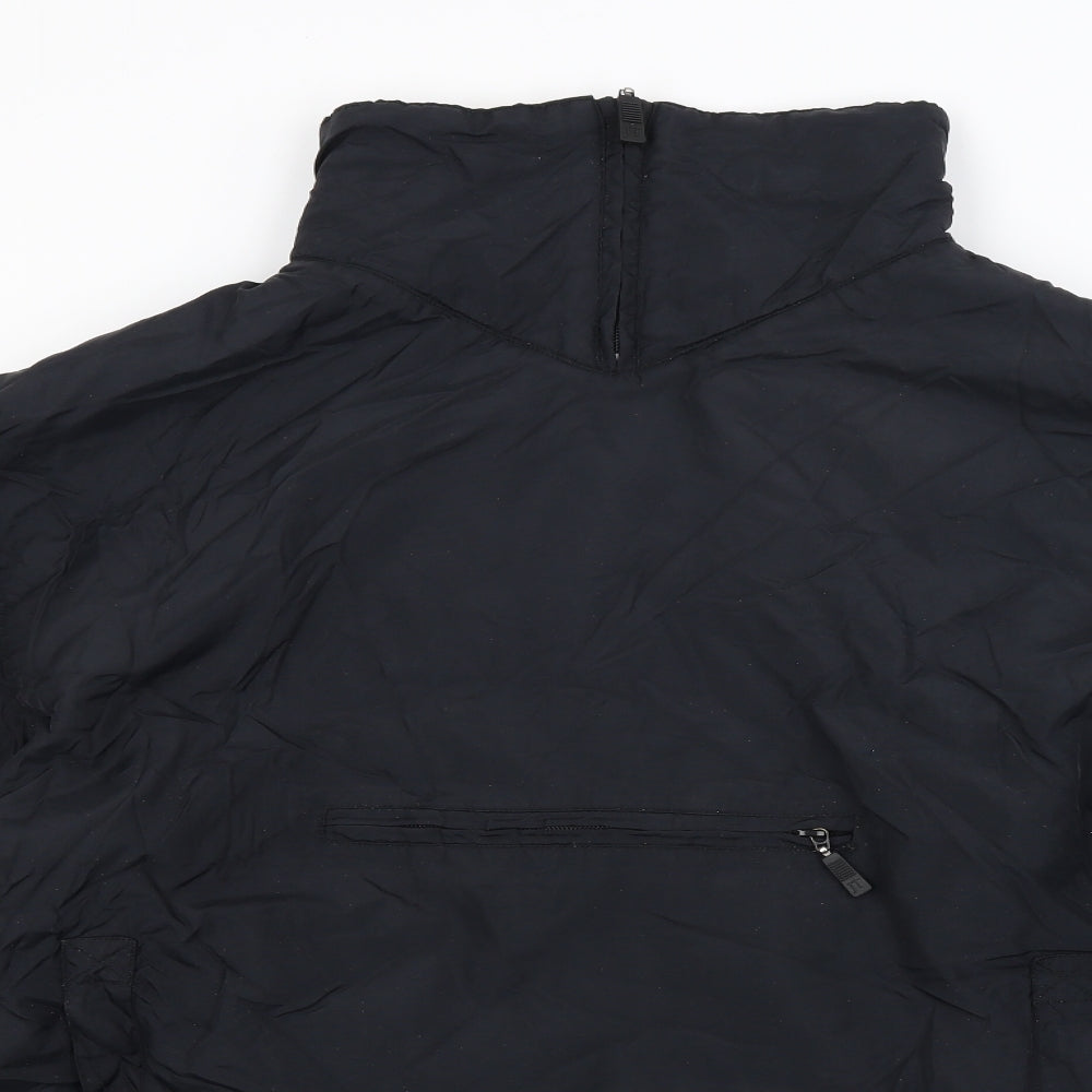 Just togs Mens Black  Canvas Windbreaker Coat Size M