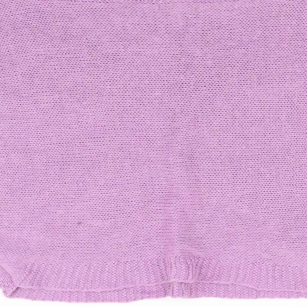 Preworn Womens Purple  Knit Pullover Jumper Size M