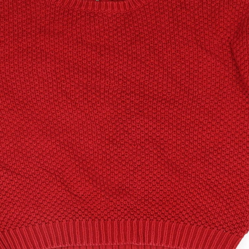 Marks and Spencer Womens Red  Knit Pullover Jumper Size 10